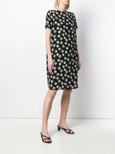 Shop Aspesi Floral Print Dress - Black