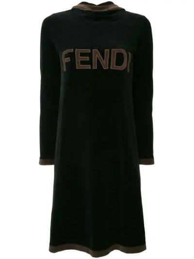 Pre-owned Fendi Vintage Long Sleeve Dress - 黑色 In Black