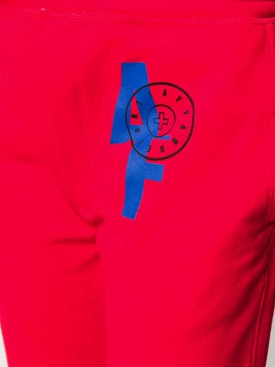 Shop A.f.vandevorst Logo Track Pants In Red