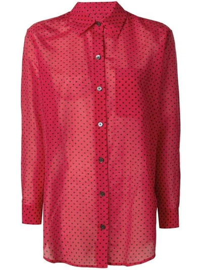 Shop Equipment Star Print Shirt In Red