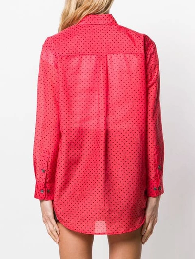 Shop Equipment Star Print Shirt In Red