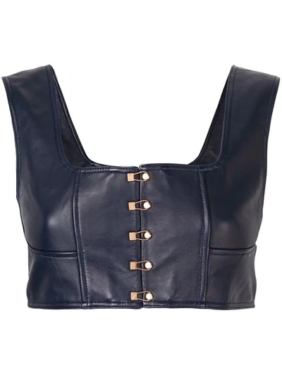 Shop Alice Mccall Sweet Street Crop Top In Blue