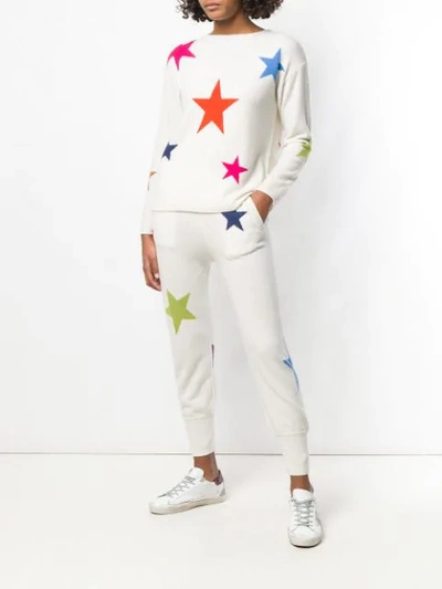 Shop Allude Star Intarsia Sweater In White