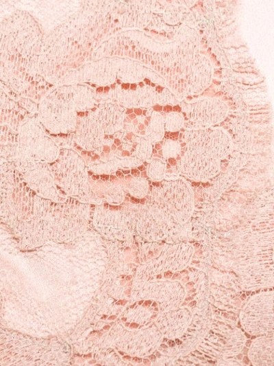 Shop Dolce & Gabbana Lace Detail Cami In Pink