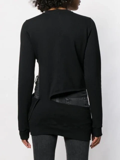 Shop Rick Owens Drkshdw Cut-out Sweatshirt In Black