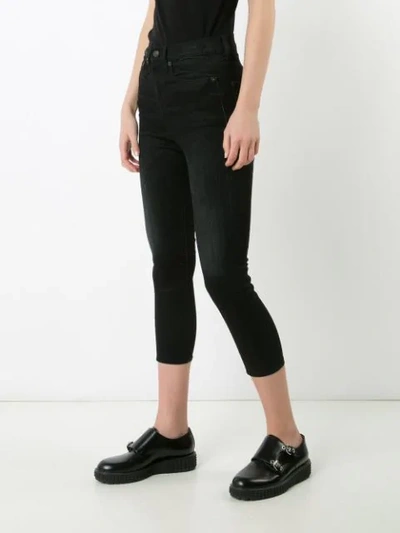 Shop R13 Cropped Skinny Jeans - Black