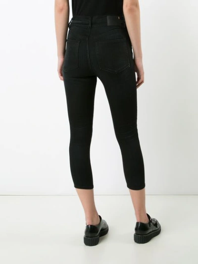 Shop R13 Cropped Skinny Jeans - Black
