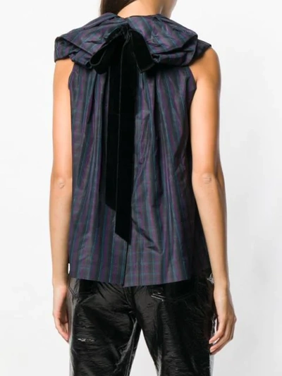 Shop Marc Jacobs Check Sleeveless Top In Purple