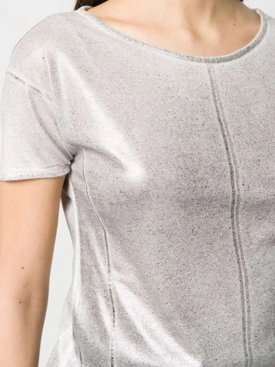 Shop Avant Toi Metallic Sheen Top