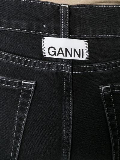 Shop Ganni Classic Jeans In 055 Black Washed