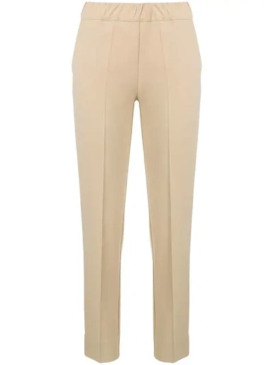 Shop D-exterior Mid Rise Tailored Trousers In Neutrals