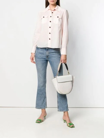 Shop Zimmermann Long-sleeve Fitted Shirt - Pink
