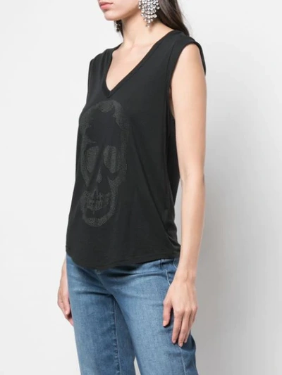 Shop Zadig & Voltaire Skull Print Tank Top In Black