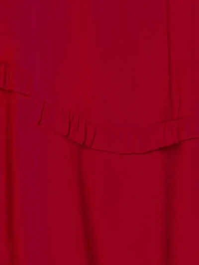 Shop N°21 Ruffle Trim Shift Dress In Red