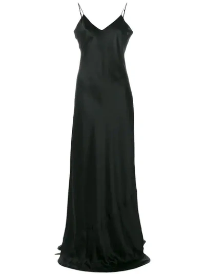Shop Nili Lotan Slip Maxi Dress In Black