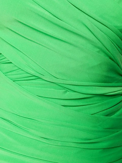 Balenciaga Draped Stretch Jersey Top In Green