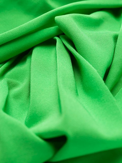 Balenciaga Draped Stretch Jersey Top In Green