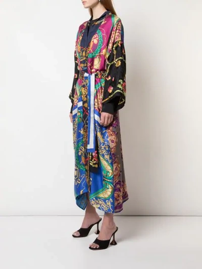 Shop Rianna + Nina Baroque Print Kimono - Black