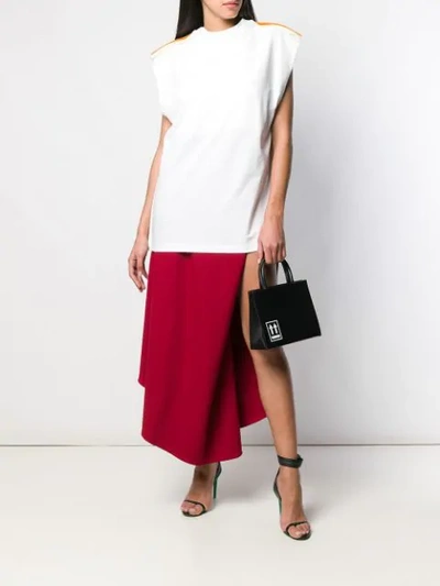 Shop Y/project Asymmetric Wrap Skirt In Red