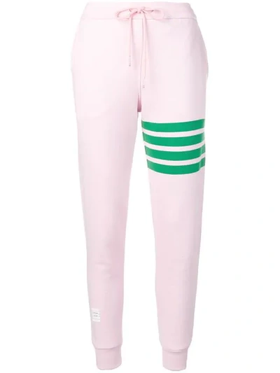 Shop Thom Browne Engineered 4-bar Loopback Sweatpants In Pink