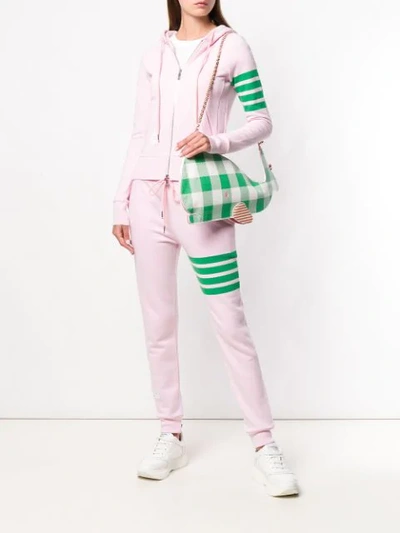 Thom Browne Engineered 4-bar Loopback Sweatpants In Pink