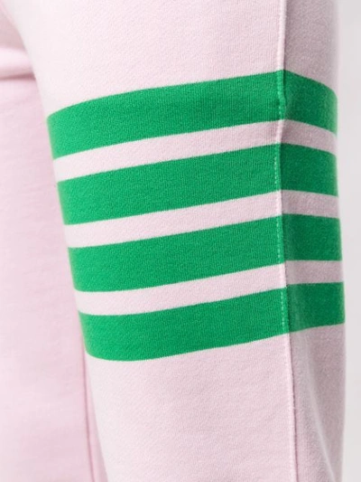 Shop Thom Browne Engineered 4-bar Loopback Sweatpants In Pink