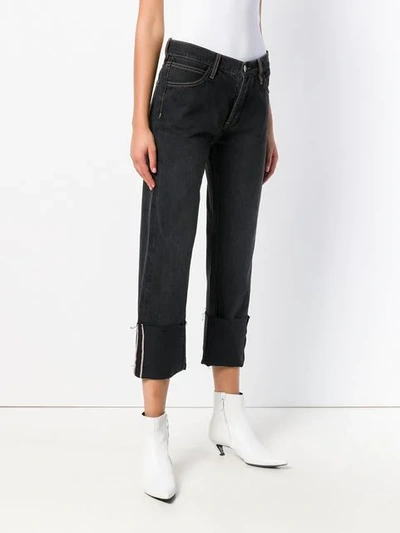Shop M.i.h. Jeans Phoebe Cropped Jeans In Black