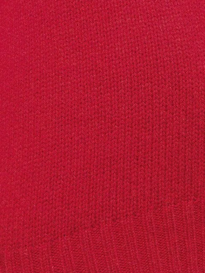Shop Aragona Cashmere Turtleneck Sweater In Red