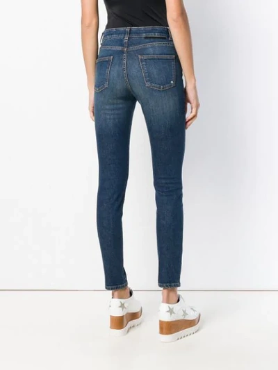 Shop Stella Mccartney Star Stud Skinny Jeans In Blue