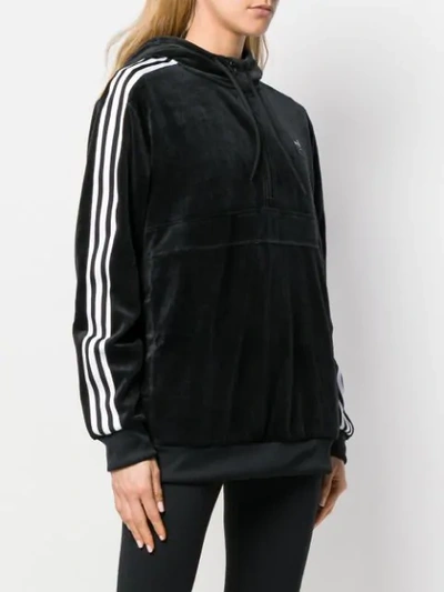 Shop Adidas Originals Adidas 'cozy' Kapuzenpullover - Schwarz In Black