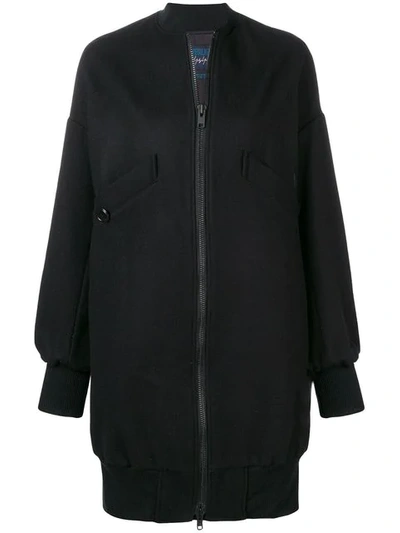 YOHJI YAMAMOTO LONG BOMBER JACKET - 黑色