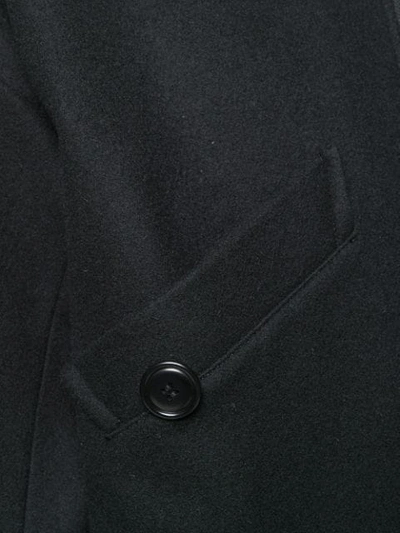 Shop Yohji Yamamoto Long Bomber Jacket In Black