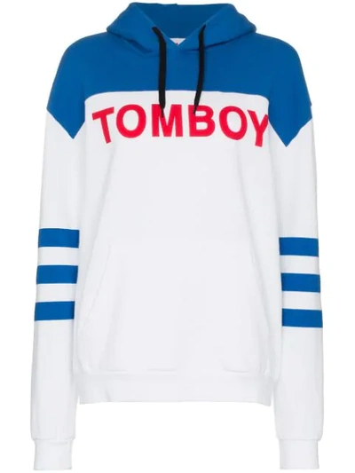 Shop Filles À Papa Filles A Papa Tomboy Bob Cotton Hoodie - White