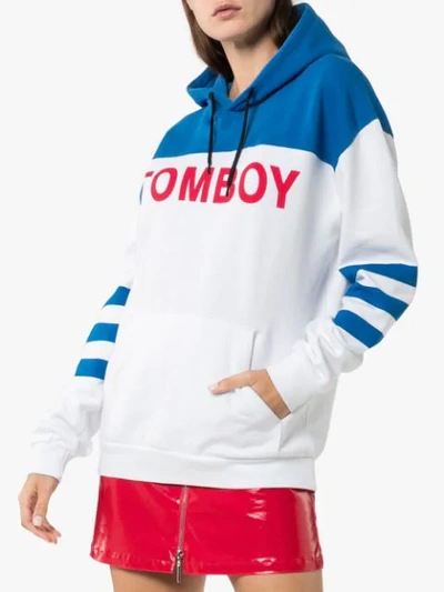 Shop Filles À Papa Filles A Papa Tomboy Bob Cotton Hoodie - White