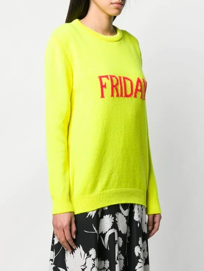 Shop Alberta Ferretti Friday Sweater In Yellow