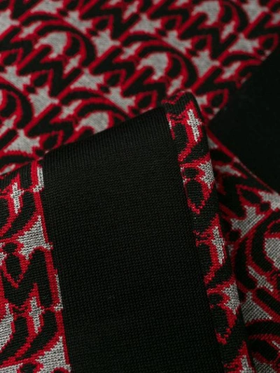 Shop Miu Miu Monogram Intarsia Track Pants - Red