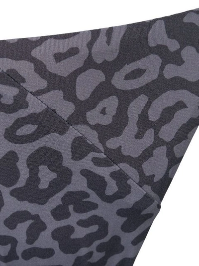 Shop Sian Swimwear Leopard Print Swim Set In Grey