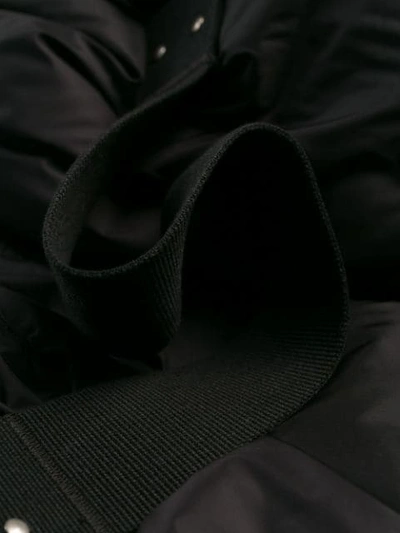 Shop Rick Owens Colour Block Puffer Jacket In Black