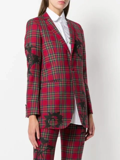 Shop Each X Other Checked Print Jacket - Red