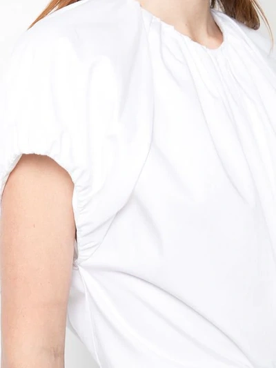 Shop Adam Lippes Asymmetric Hem Top In White