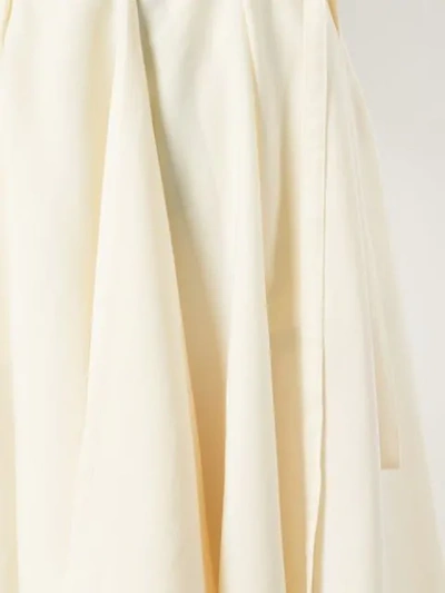 Shop Lemaire Loose Flared Skirt In Neutrals