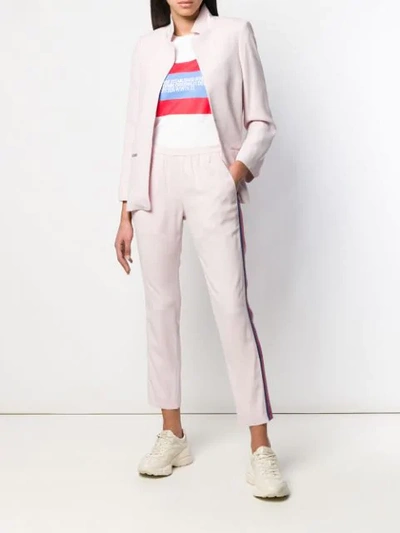 Shop Zadig & Voltaire Logo Tape Track Pants In Pink