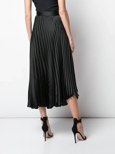 Shop Brunello Cucinelli Pleated Skirt In Black