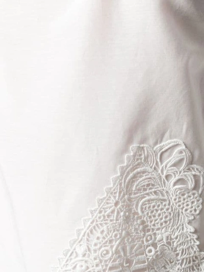 Shop Tsumori Chisato Embroidered Detail Blouse In White