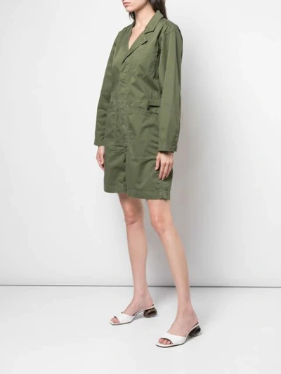 Shop Alex Mill Safari Playsuit In Army Olive