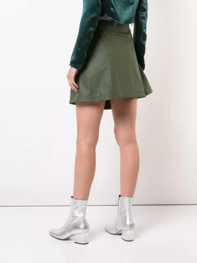 Shop Rabanne Paco  Asymmetric Skirt - Green
