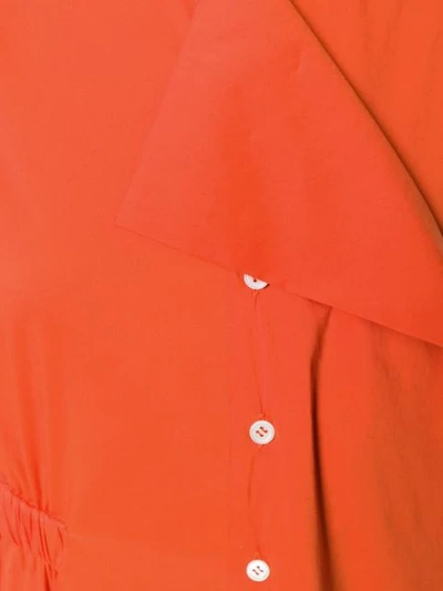 AALTO 排扣连衣裙 - 橘色