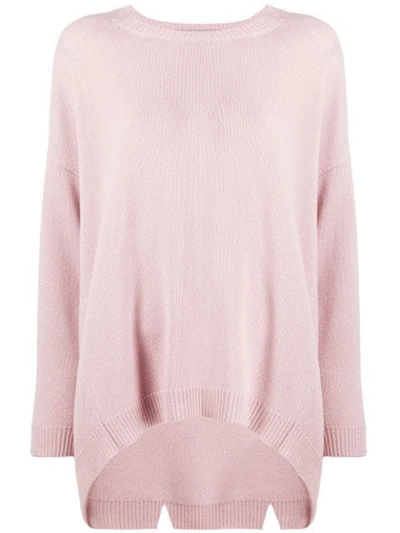 Shop Valentino Oversized Cashmere Knit Jumper In Pink