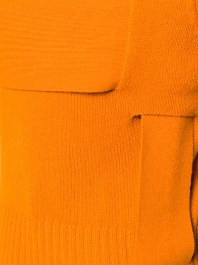 Shop Bottega Veneta Gewebter Pullover In 7601 Orange
