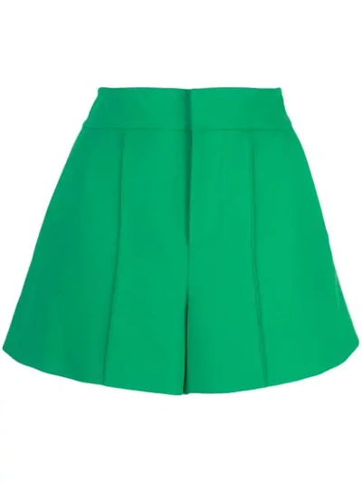 Shop Alice And Olivia Dylan Shorts In Green